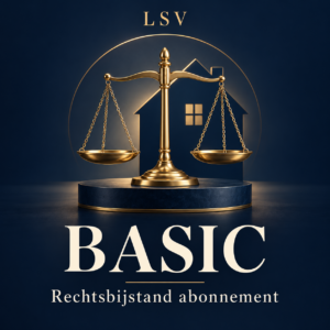 LSV Basic rechtsbijstand abonnement in donkerblauw en goud
