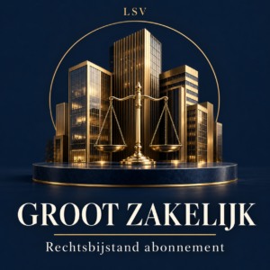 LSV Groot zakelijk rechtsbijstand abonnement in donkerblauw en goud