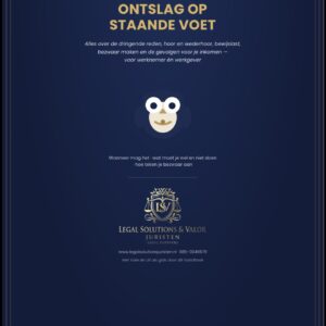 Handboek: Ontslag op staande voet